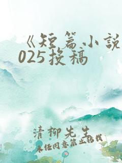 《短篇小说》2025投稿