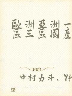 欧洲亚洲一区二区三区国产