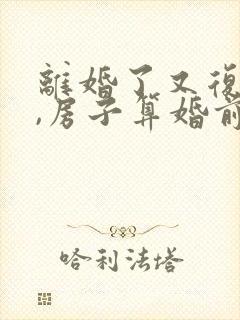 离婚了又复婚了,房子算婚前财产吗