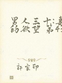 男人三十:妻子的欲望 第439章