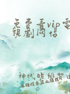 免费看vip电视剧网站