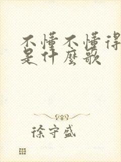不懂不懂得爱我是什么歌
