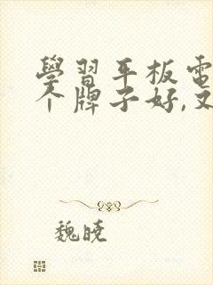 学习平板电脑哪个牌子好,又实用