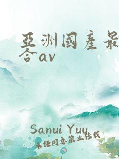 亚洲国产最大综合av