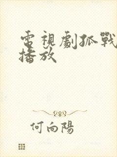 电视剧孤战全集播放
