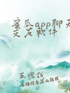 蜜瓜app聊天交友软件