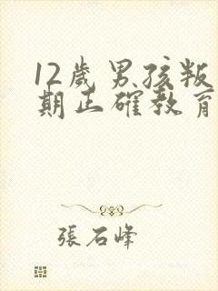 12岁男孩叛逆期正确教育方法