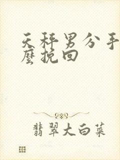 天秤男分手后怎么挽回