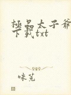 极品太子爷全本下载txt