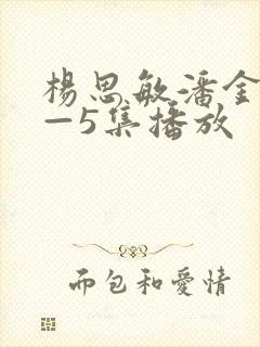 杨思敏潘金莲1—5集播放