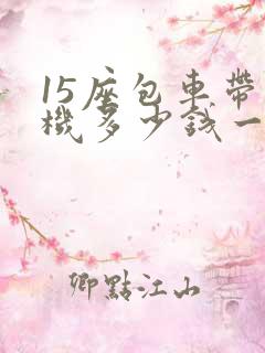 15座包车带司机多少钱一天 15座包车带司机多少钱一天