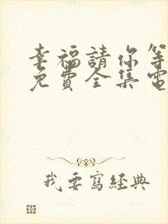 幸福请你等等我免费全集电视剧