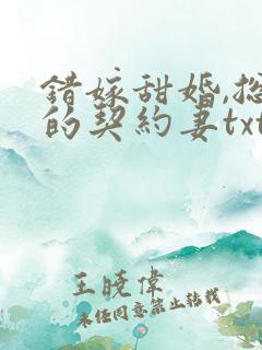 错嫁甜婚,总裁的契约妻txt下载