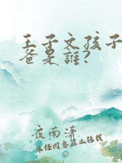 王子文孩子的爸爸是谁?