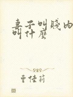 妻子叫贱内丈夫叫什么