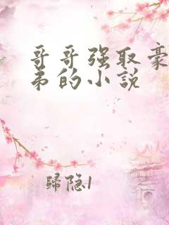 哥哥强取豪夺弟弟的小说
