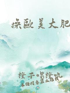 操欧美大肥婆