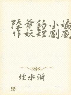 陆爷的小娇妻又作妖短剧剧免费观看全集