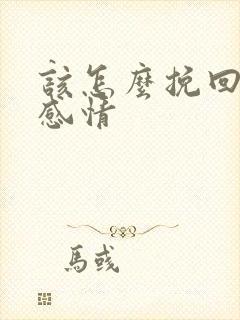 该怎么挽回一段感情