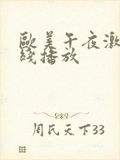 欧美午夜激情在线播放