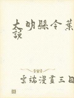 大明县令叶青小说