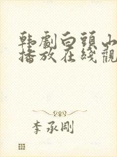 韩剧白头山免费播放在线观看