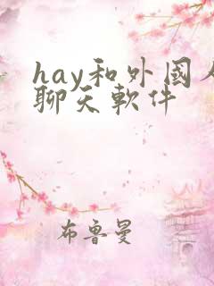 hay和外国人聊天软件