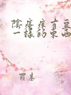 阴瘙痒有豆腐渣一样的东西用什么药