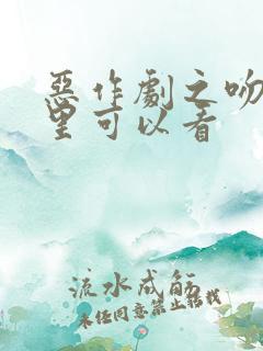 恶作剧之吻在哪里可以看