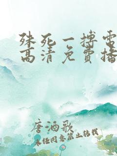 殊死一搏电影在高清免费播放