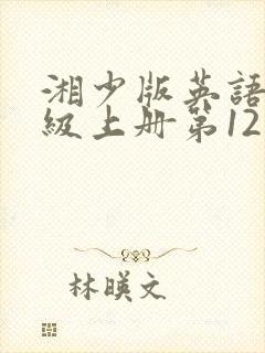 湘少版英语四年级上册第12单元