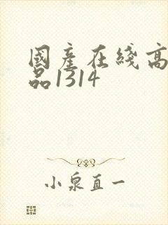 国产在线高清精品1314