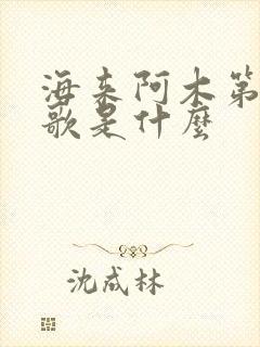 海来阿木第一首歌是什么