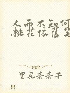 人面不知何处去,桃花依旧笑春风