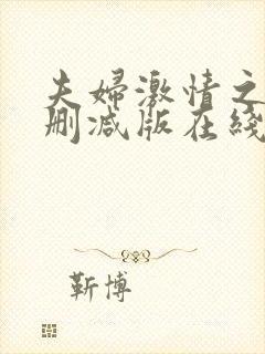 夫妇激情之旅无删减版在线播放