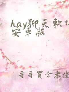 hay聊天软件安卓版