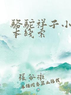 骆驼祥子小说基本线索