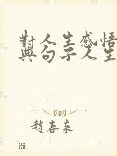 对人生感悟的经典句子人生感悟短句