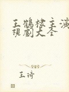 王鹤棣主演的电视剧大全