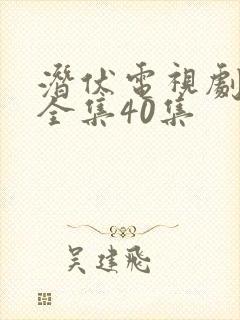 潜伏电视剧在线全集40集