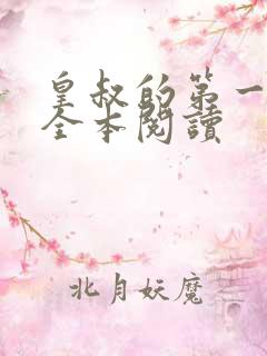 皇叔的第一宠妃全本阅读