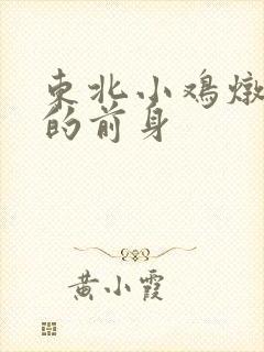 东北小鸡炖蘑菇的前身