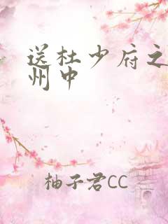 送杜少府之任蜀州中