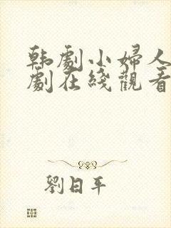 韩剧小妇人电视剧在线观看免费高清