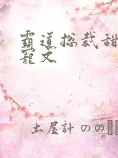 霸道总裁甜宠甜宠文