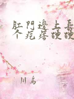 肛门边上长了一个疙瘩硬硬的疼
