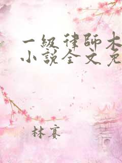 一级律师木苏里小说全文免费阅读免费