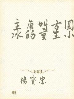 主角叫方圆白凝冰的重生小说名字