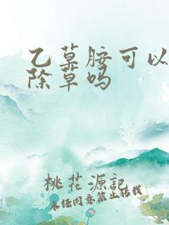 乙草胺可以苗后除草吗
