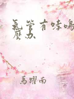 气管有哮鸣音怎么办